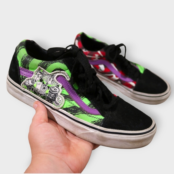 Vans Shoes - Vans off the Wall Tim Burton Nightmare Before Christmas womens size 7 mens 5.5